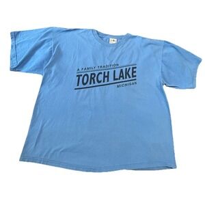 Torch Lake Michigan Blue Tshirt Unisex XL
